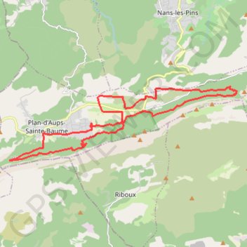 Hôtellerie de la Sainte-Baume GPS track, route, trail