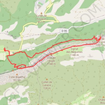SAINTE-BAUME - SAINT-PILON GPS track, route, trail