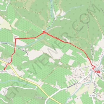 Montbrison sur lez - Le Pègue GPS track, route, trail