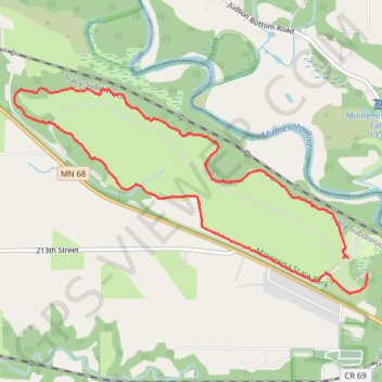 Minneopa State Park GPS track, route, trail