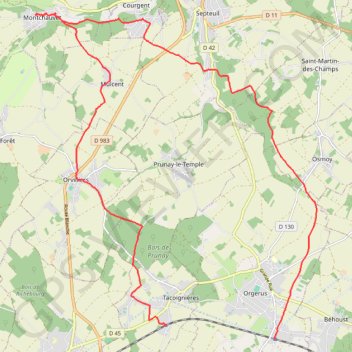 Montchauvet GPS track, route, trail