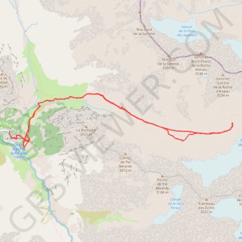 Vallon de Bonne Pierre GPS track, route, trail