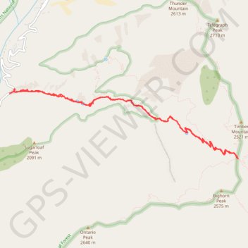 Icehouse Saddle via Icehouse Canyon GPS track, route, trail