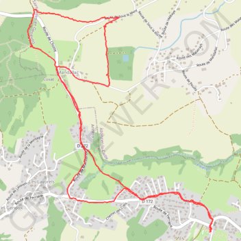 Boucle de Cuvat GPS track, route, trail