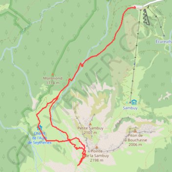 Petite Chaurionde GPS track, route, trail