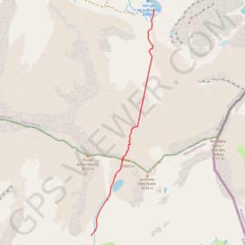 Refuge de la blanche GPS track, route, trail