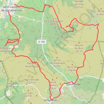 Saint-Laurent-de-la-Cabrerisse GPS track, route, trail