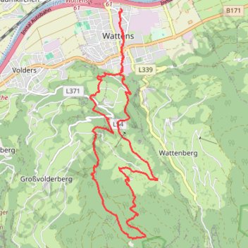 Wattens GPS track, route, trail