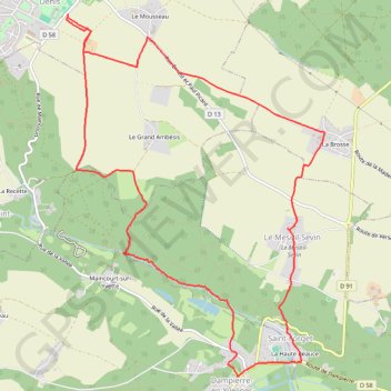 Le Mesnil-Saint-Denis (78) GPS track, route, trail