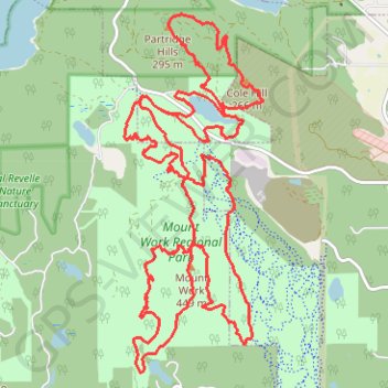 Mount Work Regional Park GPS track, route, trail