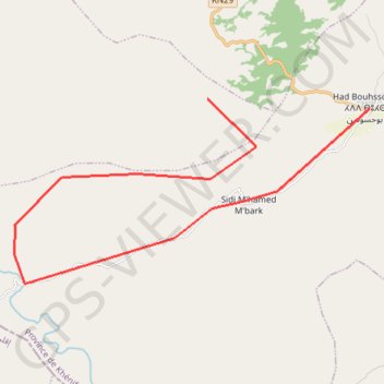 D. Vallée de l’oued Grou GPS track, route, trail
