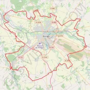 Tour de Bourges - Plaimpied-Givaudin GPS track, route, trail