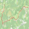 GTV - Tour du Vercors à pied - Font d'Urle - Léoncel GPS track, route, trail