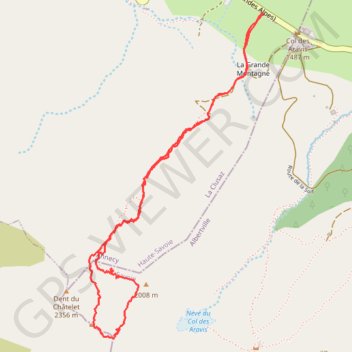 Pointes de la Blonnière par l'Arête à Marion GPS track, route, trail