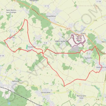 Auteuil et Autouillet GPS track, route, trail