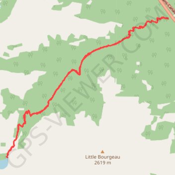Bourgeau Lake GPS track, route, trail