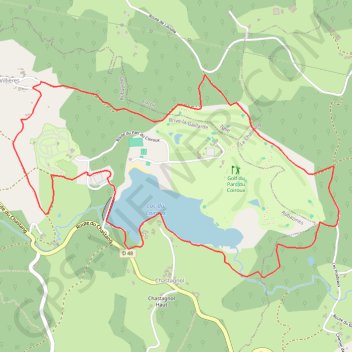 Parcours nature du Coiroux - Aubazine GPS track, route, trail