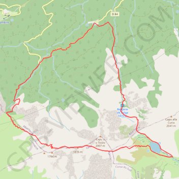 Lac de Nino (Corse) GPS track, route, trail