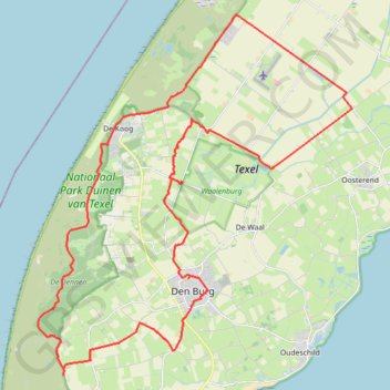 Around West Texel GPS track, route, trail
