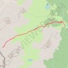 Lescun - Aval du col des Ourtets depuis le pla de Sanchèse GPS track, route, trail