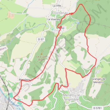 Rando Frontenay GPS track, route, trail