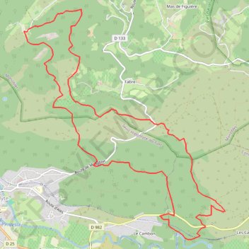 Monoblet - Les Jumelles GPS track, route, trail