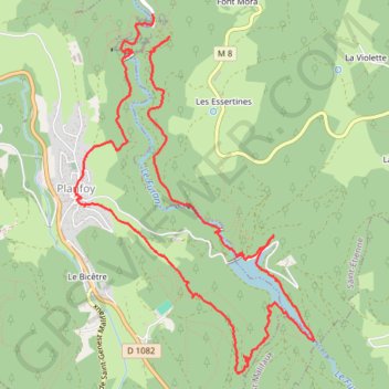 Marche à Rochetaillée GPS track, route, trail
