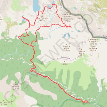Lacs des Bresses GPS track, route, trail