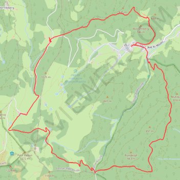 De Wasserbourg au Ried GPS track, route, trail