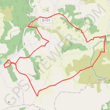 Monts d'Arrée, Saint-Barnabé GPS track, route, trail
