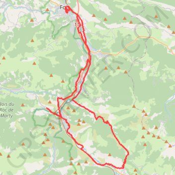 Cazenave Serre et Allens GPS track, route, trail