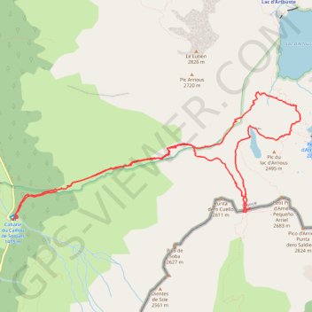 Col de Sobe et Passage d'Orteig - Artouste Fabrèges GPS track, route, trail