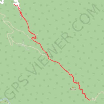 TAHITI - PEDESTRE - Pirae - Col de Hamuta depuis le belvédère GPS track, route, trail