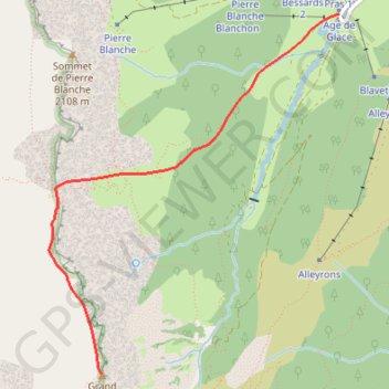 Le Grand Veymont GPS track, route, trail