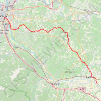Bordeaux - Bourdelles GPS track, route, trail