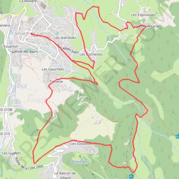 Test THV 24 GPS track, route, trail