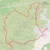 Lascours Mont du Marseillais Garlaban Les Densaires GPS track, route, trail