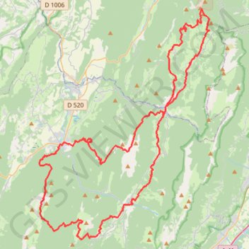 Le Grand Duc - Tour Pédestre de Chartreuse GPS track, route, trail
