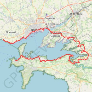 GR34 De Trégana à Camaret-sur-Mer (Finistère) GPS track, route, trail