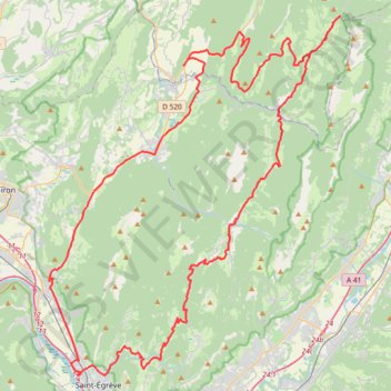 Randonnée en Chartreuse GPS track, route, trail