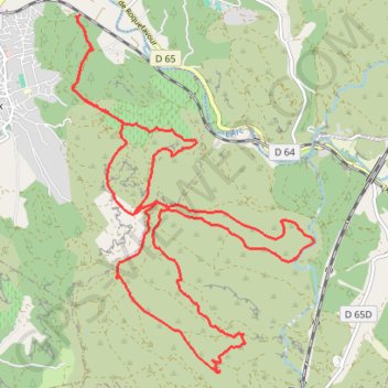 Le plateau de l'Arbois GPS track, route, trail