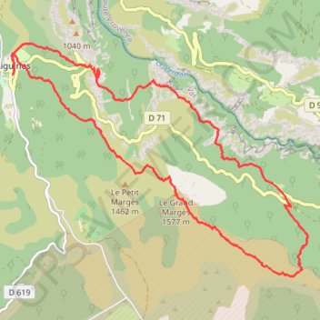 Circuit du Grand Margès GPS track, route, trail