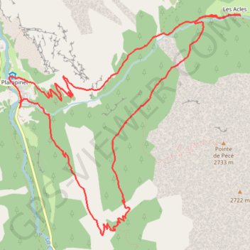 Chalet des Acles GPS track, route, trail
