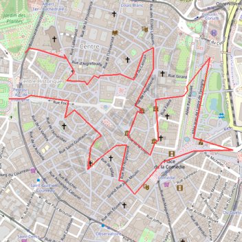 L'Enscémiade de Montpellier GPS track, route, trail