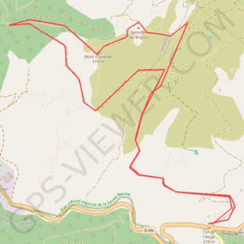 Vigie du Brigou GPS track, route, trail