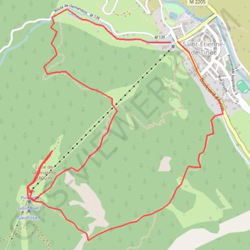 Cime de la pinatelle GPS track, route, trail