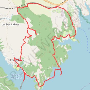 Chorges - Sentier des Curattes GPS track, route, trail