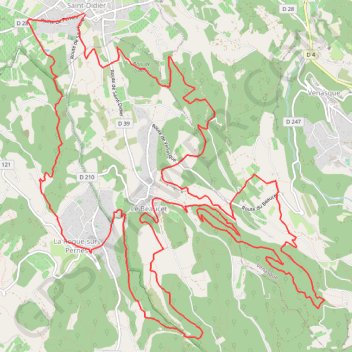La Roque - Le Beaucet - Forêt de Venasque GPS track, route, trail