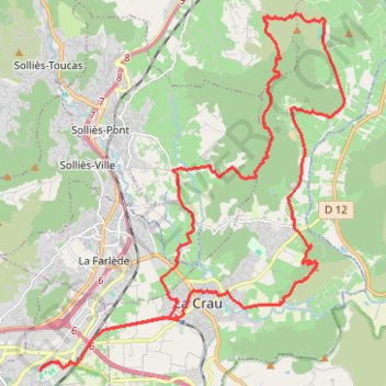 La Navarre - La Garde GPS track, route, trail