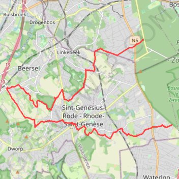 Uccle - Ukkel - Sint-Genesius-Rode - Rhode-Saint-Genèse GPS track, route, trail